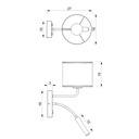 Wall light Loft Shade G9+E27