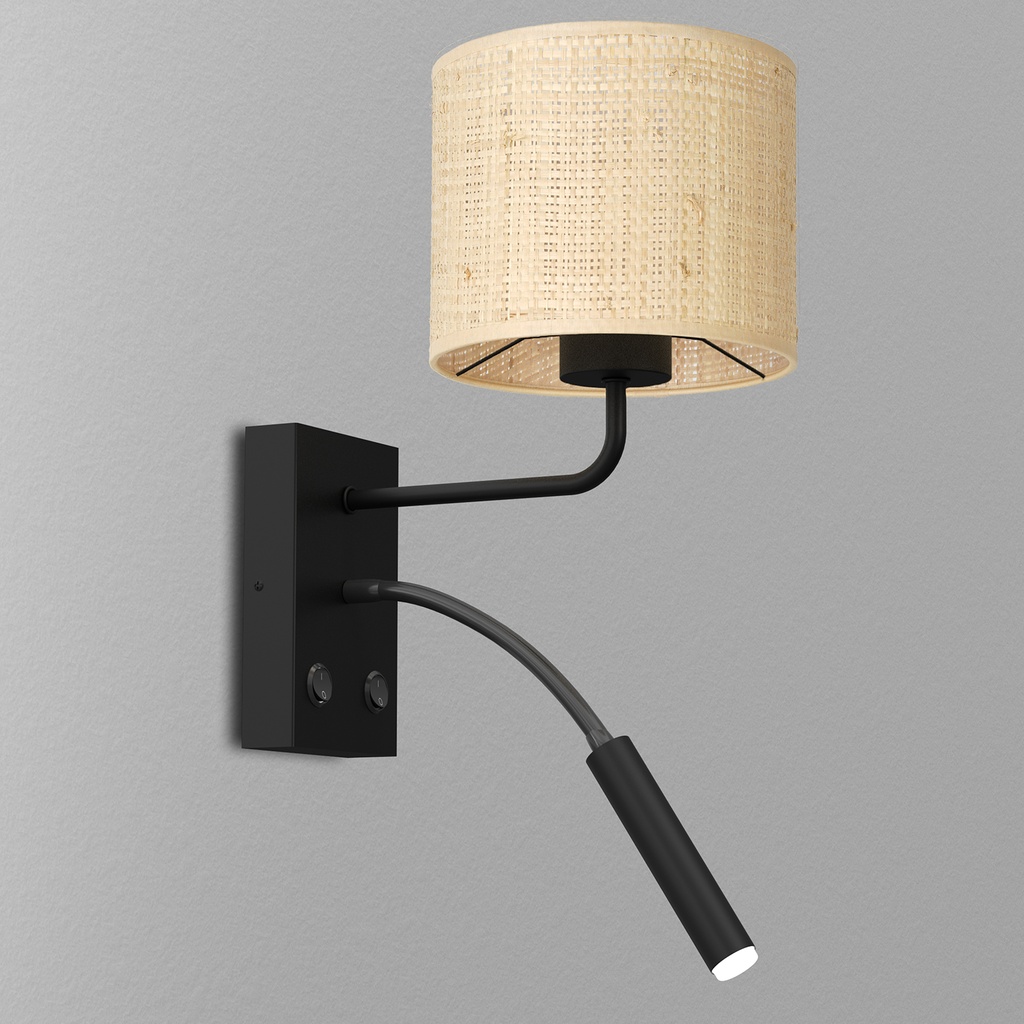 Wall light Rattan G9+E27