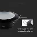 VT-981 GU10 Fitting Round Black