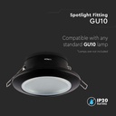 VT-981 GU10 Fitting Round Black