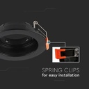VT-934 GU10 Fitting Round Black