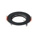 VT-929 GU10 Fitting Round Black 2 pcs