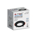 VT-929 GU10 Fitting Round Black 2 pcs