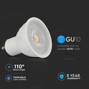 LED Spotlight SAMSUNG Chip GU10 6W Ripple Plastic Lens Cover 110° Dimmable 4000K