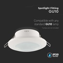 VT-981 GU10 Fitting Round White