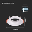 VT-920 GU10 Fitting Round White