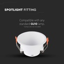 VT-925 GU10 Fitting Round White