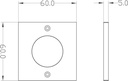 LED pohištvena svetilka Fine I, 3 W, 2700 K, siva