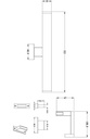 LED pohištvena svetilka Mirror Line I, 8 W, 3000 K, srebrna