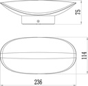 LED stenska svetilka Avior, 12,7 W, 3000 K, siva