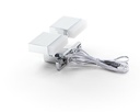 LED stenska svetilka Ayleen II, 5,5 W, 3000 K, srebrna
