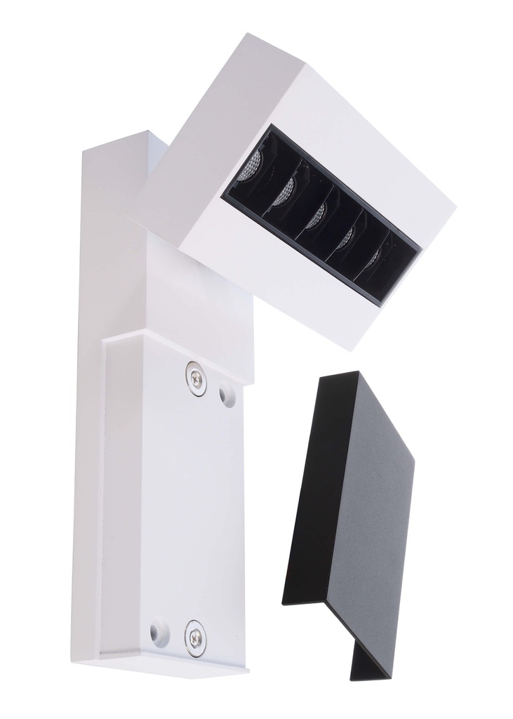 LED stenska svetilka Ceti 5, 13 W, DIM, 3000 K, bela