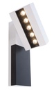 LED stenska svetilka Ceti 5, 13 W, DIM, 3000 K, bela