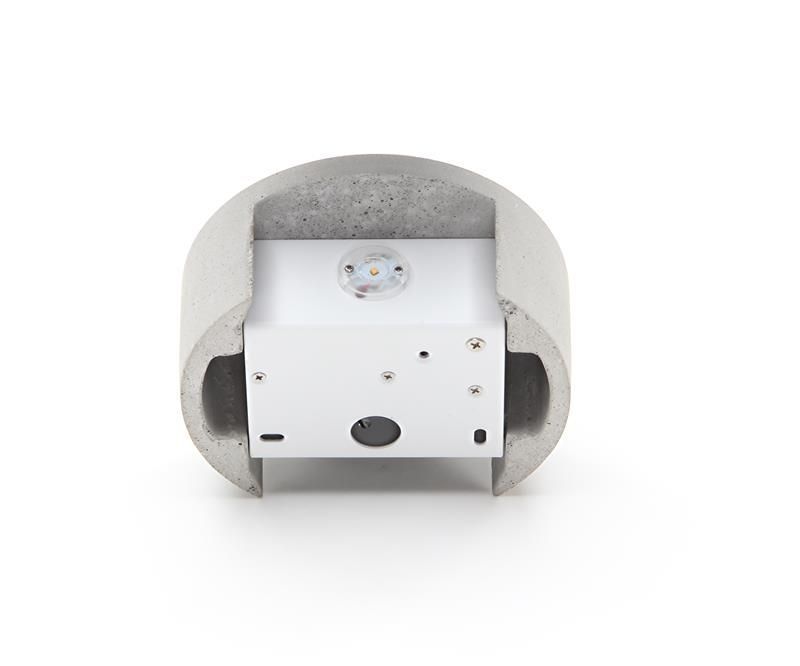 LED stenska svetilka Lupe II, 6,2 W, 3000 K, siva