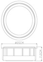 LED stenska svetilka Meissa, 6,8 W, 3000 K, siva