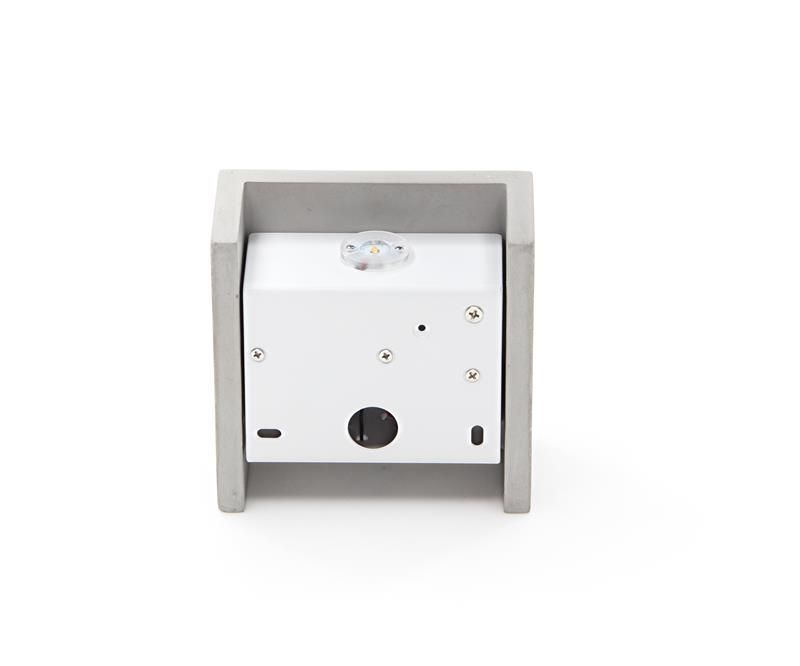 LED stenska svetilka Quinta II, 6 W, 3000 K, siva