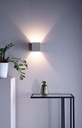 LED stenska svetilka Quinta II, 6 W, 3000 K, siva