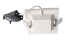 LED vgradna stropna svetilka Alya Eckig, 7 W, DIM, 2700 K, bela