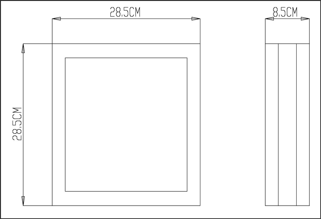 LED wall light Scuti I Eckig, 2x max. 11 W E27, siva