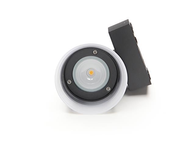 LED stenska svetilka Serpentis, 6,2 W, 3000 K, siva
