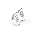 Vgradna svetilka downlight Mira, 2x max. 35 W MR16, srebrna
