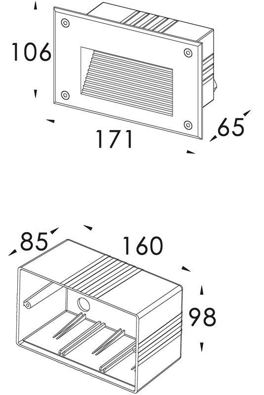 Zunanja stenska svetilka Side II, 1x max. 40 W G9, srebrna