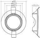 ACS TRIM RING SWIVEL 68mm WH 30°