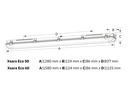 Linear LED luminaire Xsara ﻿ECO 