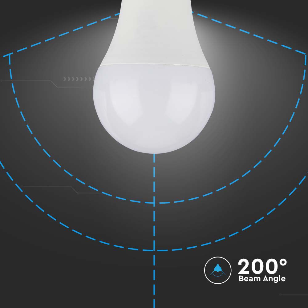 LED Bulb - 10.5W E27 A58 Plastic 6500K 