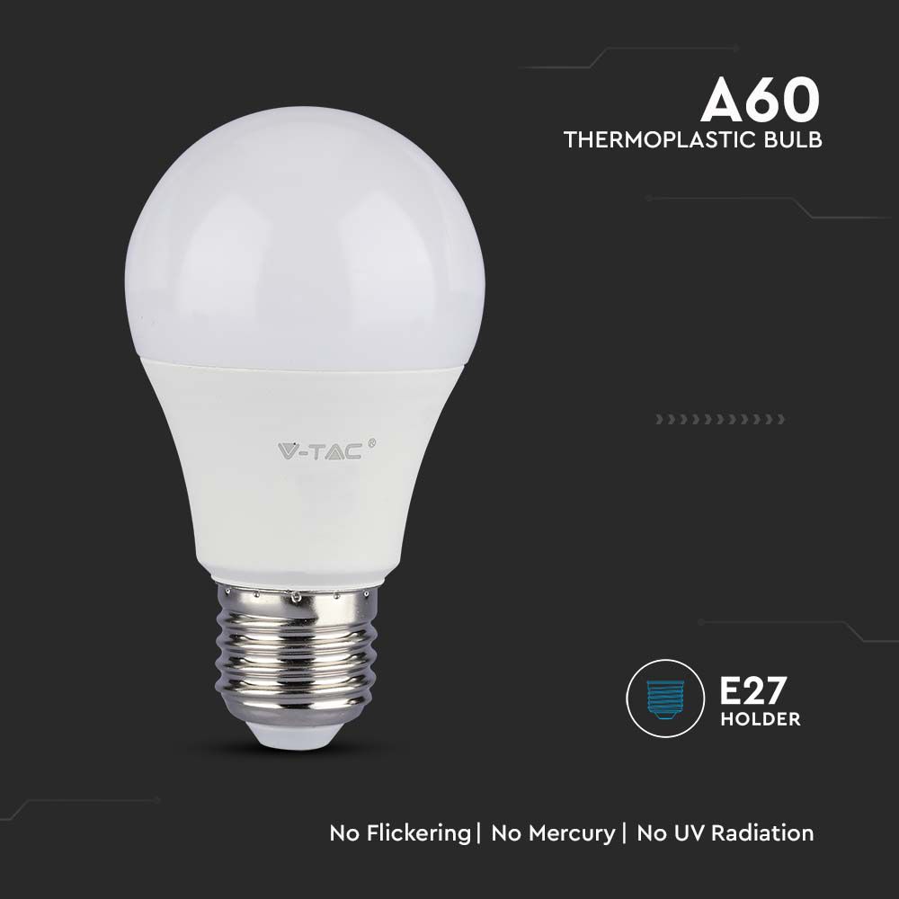 LED Bulb - 10.5W E27 A58 Plastic 4000K