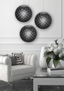 Pendant light Kokon paper ball with black dotts