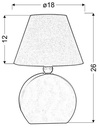 Kids table light Ofelia pink