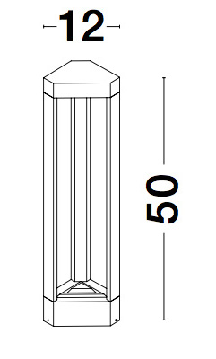 Outdoor floor light Pax
