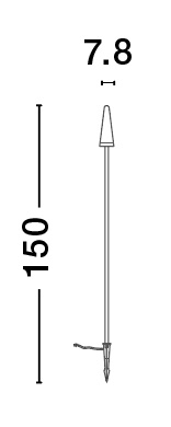 Outdoor floor light Mabel