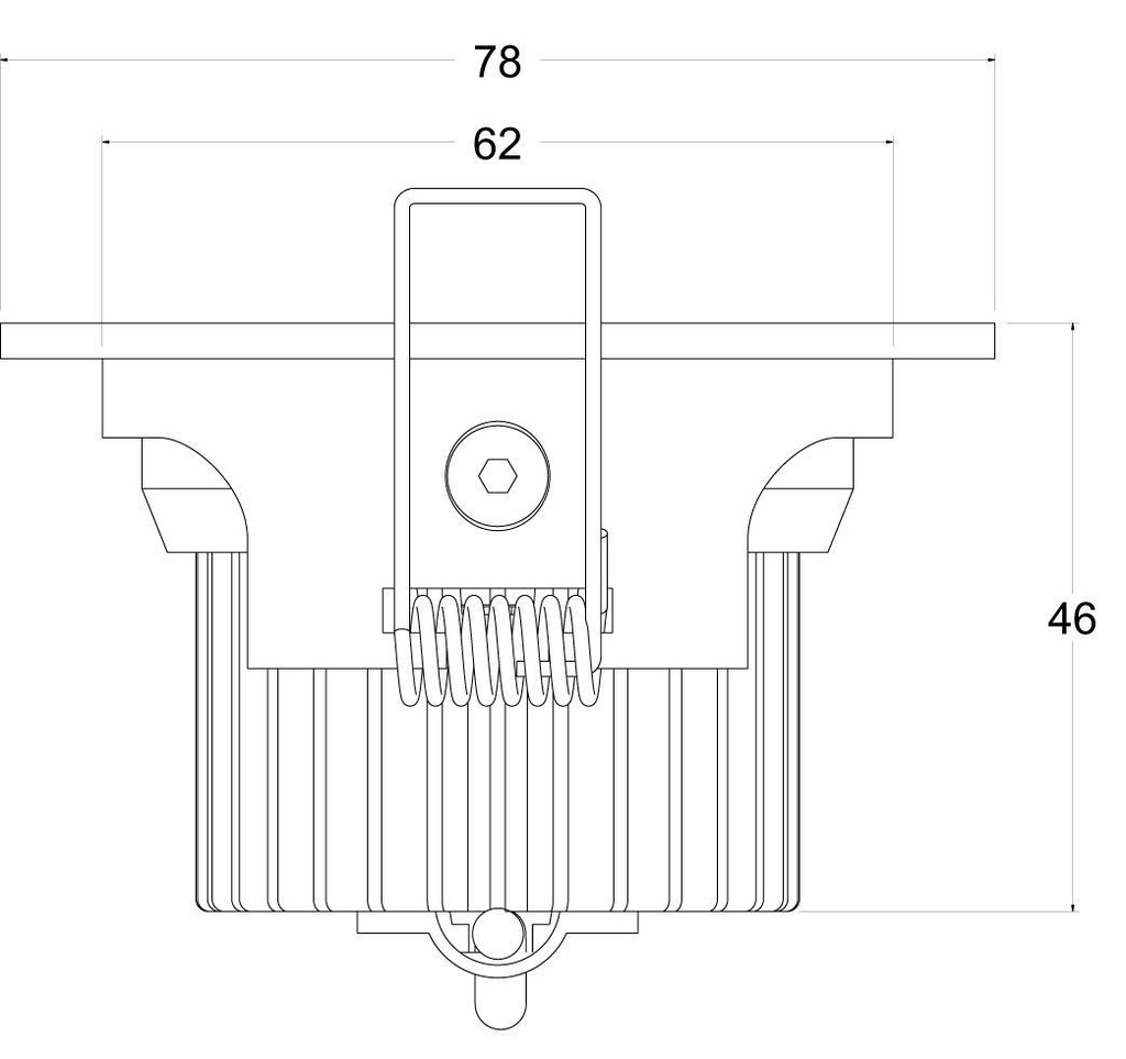 LED recessed ceiling light COB-68
