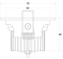 LED recessed ceiling light COB-68
