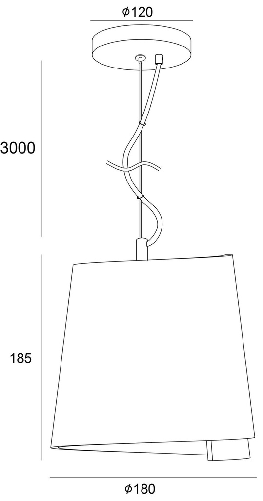 Pendant light Twister I