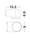 Outdoor wall light Nus