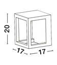 Outdoor wall light Bev