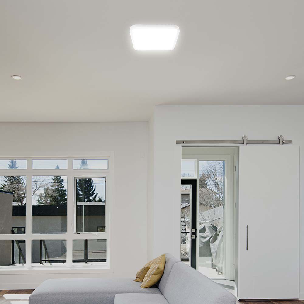 24W LED Dome Light SAMSUNG Chip 4000K Square White Frame