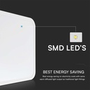 36W LED Dome Light With Sensor SAMSUNG Chip 4000K Round White Frame 