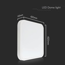 48W LED Dome Light SAMSUNG Chip 4000K Square White Frame IP44