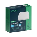 48W LED Dome Light SAMSUNG Chip 4000K Square White Frame IP44