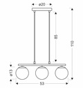 Pendant light Carrine