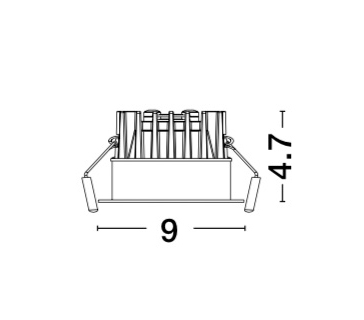 Outdoor wall light Blade - 3 5