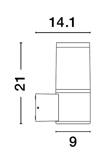 Outdoor wall light Cetera 6