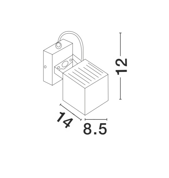 Outdoor wall light Focus - 2 3
