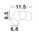 Outdoor wall light Focus - 3 5