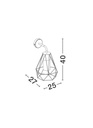 Outdoor wall light Isidora 3
