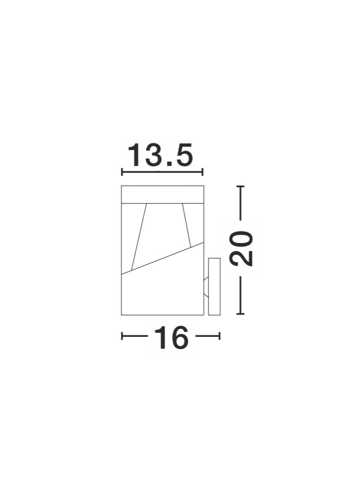 Outdoor wall light Lock 3